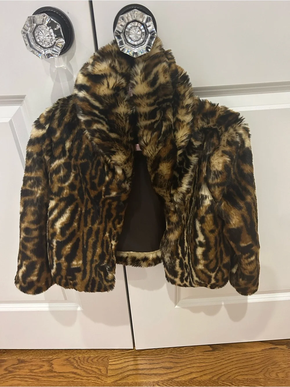 Ralph Lauren Kids Faux Fur Leopard-Print Coat - Brown & Black